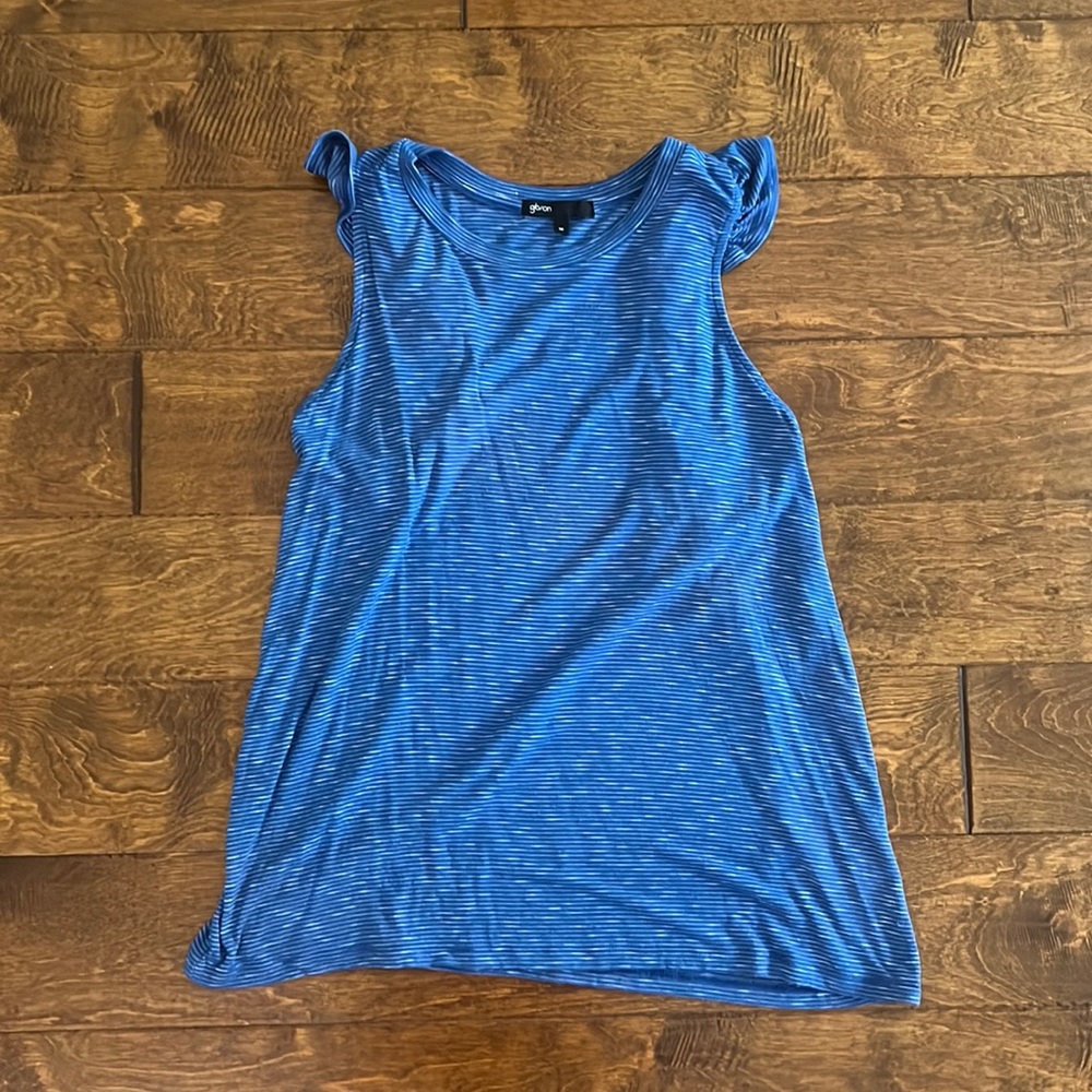 Gibson racer back blue blouse size Medium